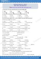 Đề thi giữa kì 2 Tiếng Anh 6 Right on! - Đề số 3